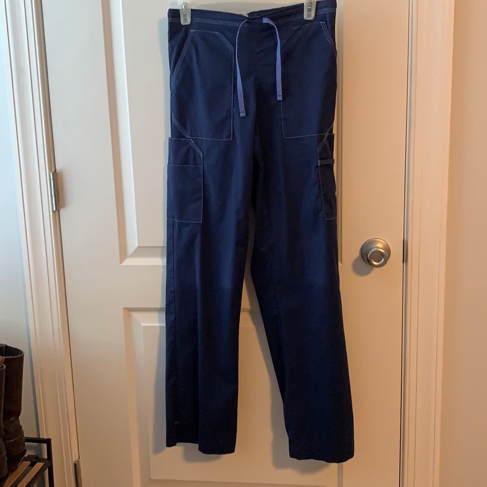 Scrub pants, cargo, navy